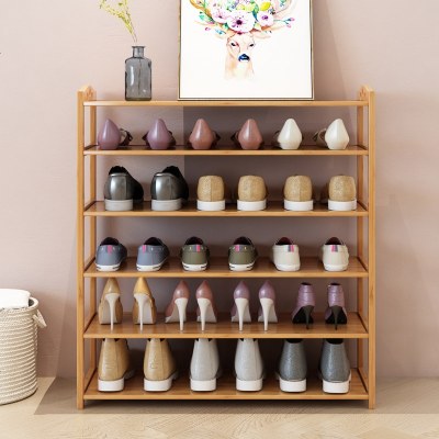 简易鞋架子多层家用经济型宿舍收纳置物架实木卧室多功能鞋柜