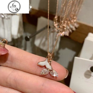 浪漫鱼~尾项链女锁骨链choker项圈简约潮人颈链气质学生ins配饰 JiMi 图片色