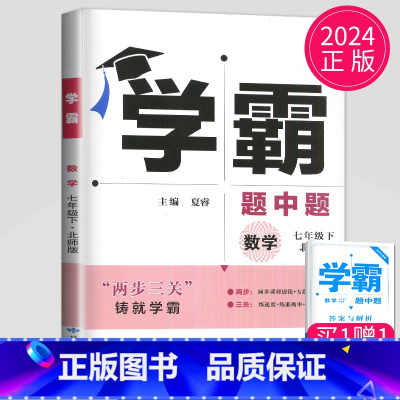 数学 七年级下 北师大版 七年级/初中一年级 [正版]2024学霸题中题数学英语物理化学七年级上册八年级下册九年级上苏科