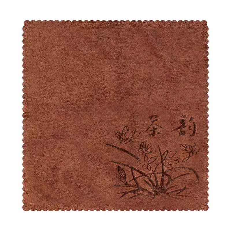 洁能尚 JNS-SZ321 30*30cm 3块/包 超细纤维茶巾 抹布 (计价单位:包) 茶色
