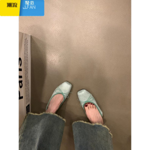 聚范法式平底绒面芭蕾舞单鞋女鞋子2024新款蝴蝶结红色晚晚鞋