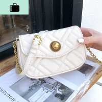 包包女2020新款潮时尚简约纯色车缝线单肩斜跨女包小方包NEW LAKE女斜挎包