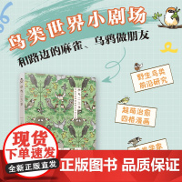 小鸟二三事 大百科书籍中国鸟类 超萌治愈四格漫画,带你乱入鸟类世界小剧场!书籍知识百科 揭秘83种野生鸟类的行为特征 书