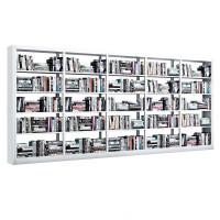 绵冠MIANGUNA办公家具钢制书架学校图书馆书店书籍室阅览室书架书柜资料架柜一列五