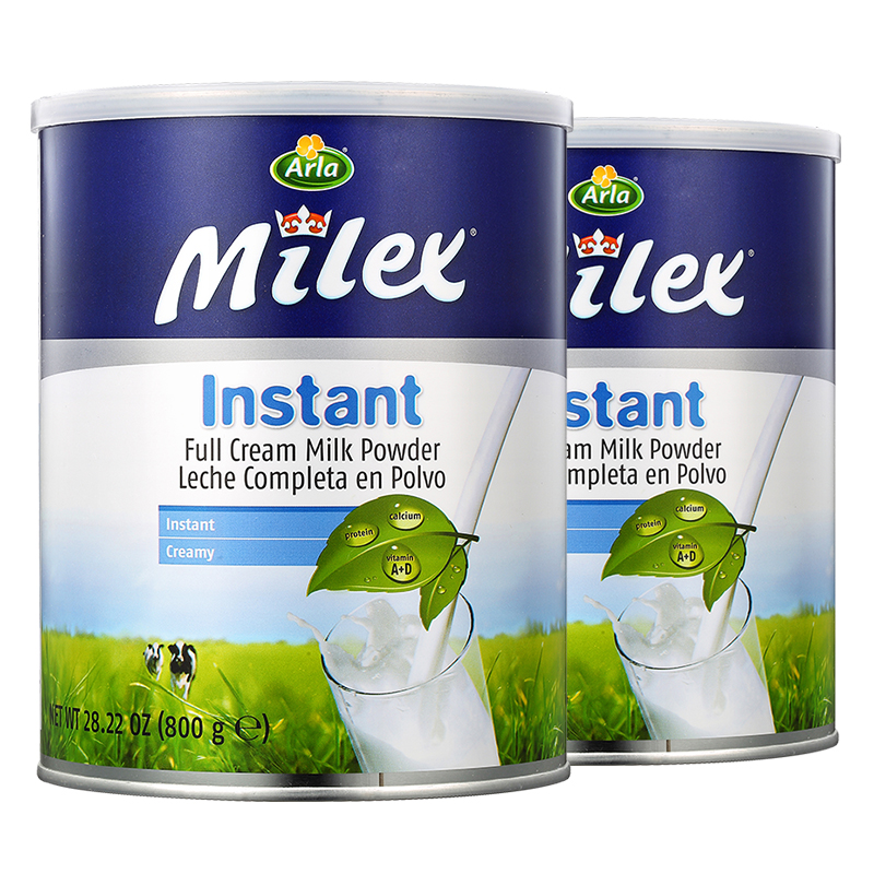 2罐装|丹麦arla美力滋全脂速溶奶粉800g罐装 效期至2024/2/16