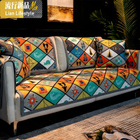 沙发垫四季通用现代防滑扶手盖布北欧时尚雪尼尔布艺客厅沙发坐垫 三维工匠