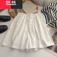 YIBUSHENG火cec松紧腰阔腿裤女韩版宽松高腰外穿居家运动休闲短裤