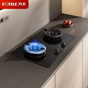 方太(FOTILE)[双边独立定时]燃气灶 家用嵌入式5.2kW* 70%热效率 猛火燃气灶 易清洁可调节02-TE21