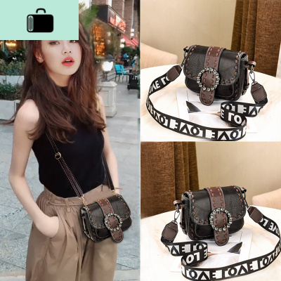 2020洋气小包包女2019新款潮时尚简约韩版单肩百搭女士斜挎马鞍包NEW LAKE女斜挎包