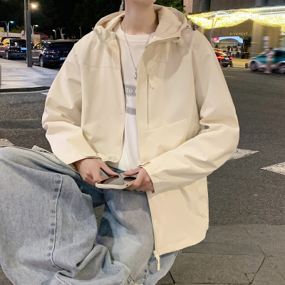 [3件8.5折186.9元,叠加优惠券]唐狮外套男冬季新款连帽加绒加厚风衣外套夹克冲锋少年上衣男