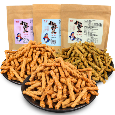 雨旺食品网红小麻花海苔风味280gX2袋休闲零食辣条海苔麻花小吃零食