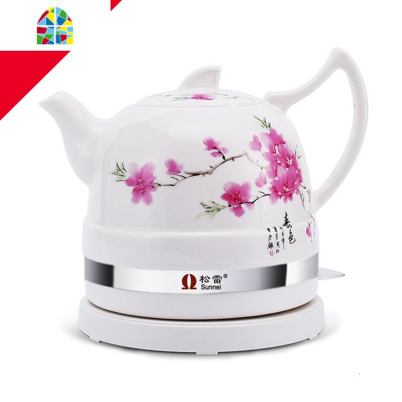 松雷sl-510b手动版陶瓷电水壶景德镇家用烧水自动断电开水电茶壶 feng
