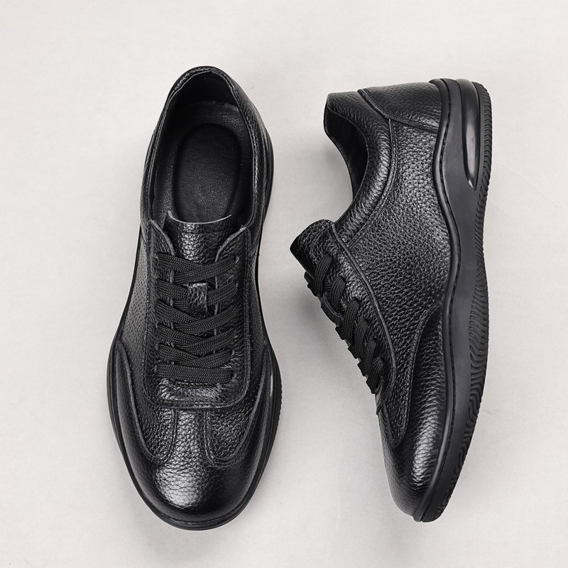 头层牛皮夏季新款男士凉鞋真皮镂空透气男款休闲皮鞋百搭男鞋鞋子