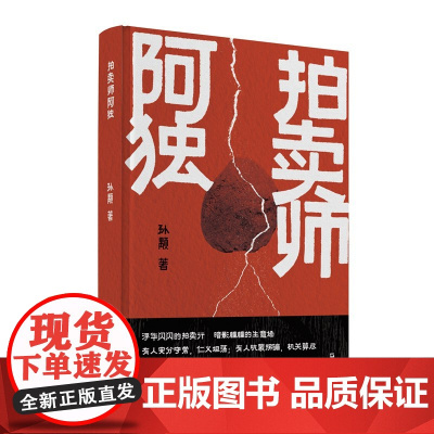 拍卖师阿独(孙颙奇思小说系列—太史公笔法书写奇人奇事:一个正直的拍卖师,一段狂 孙颙 上海文艺出版社 正版书籍