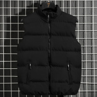 马甲男秋冬季新款休闲背心坎肩情侣棉马夹立领百搭潮牌纯色男外套