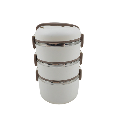 妙简乐 三层不锈钢餐盒 MJL-0006 个