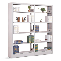 慧采云 钢制书架学校图书馆书店书籍室阅览室单面书架资料架单面一列二组