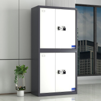 鑫星奈 XXN40615040 钢制保密柜保险柜保密档案资料柜 灰白套分双节智能指纹密码锁
