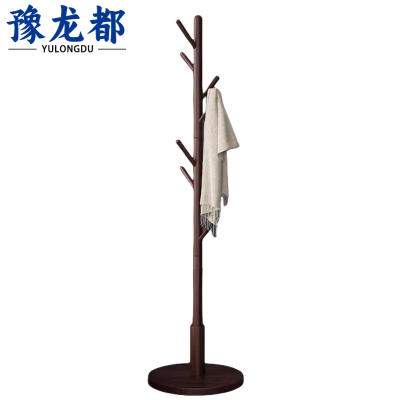 豫龙都 衣帽架 木质 个