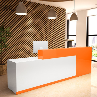 00店铺吧台收银台小型培训教育机构接待台公司前台前台桌转角吧台桌