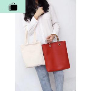 2020夏新款 竹节木柄提手透明PVC子母包沙滩包 休闲包 手提托特包NEW LAKE女士单肩包