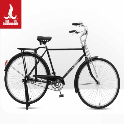  凤凰(PHOENIX)通勤自行车女轻便老式复古单车普通28寸 大学生男车