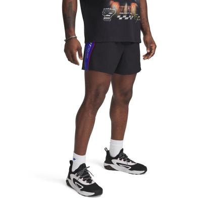 Under Armour/安德玛男士耐用弹力高尔夫训练运动短裤自由伸展黑