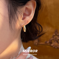 925纯银简约几何金属风耳钉银针女耳环耳饰时尚简约气质潮送女朋友老婆情人节七夕生日礼物