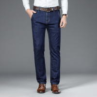 老爺車(LAOYECHE)牛仔裤男秋冬季款弹力商务男裤男士直筒休闲宽松裤子