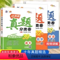 [正版]重点中学小升初 真题分类卷语文+数学+英语共3本 68所名校主编 小学升初中语数英总复习资料小学教辅书小考真题