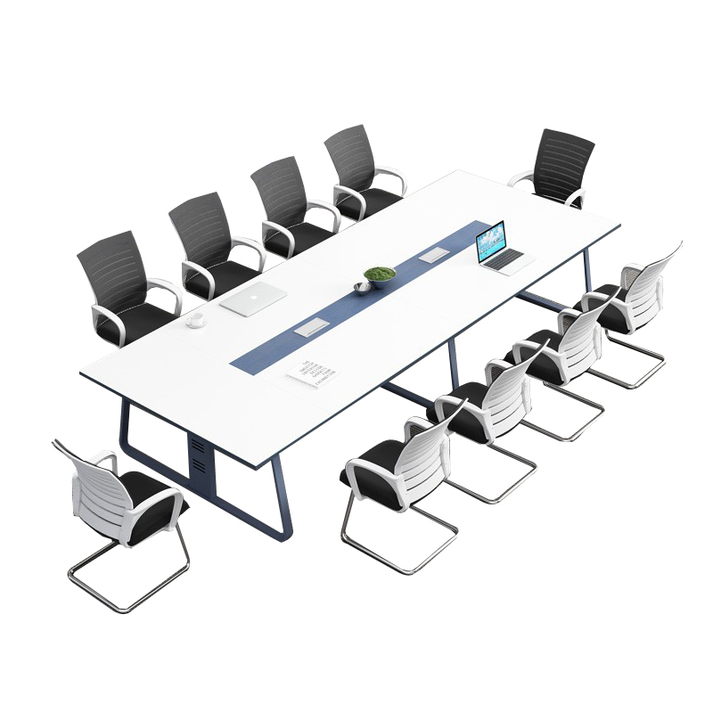 慧采云 办公家具会议桌长桌培训桌接待桌大小型会议桌现代洽谈桌办公桌椅组合2.2m