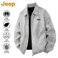 [麂皮绒]JEEP吉普美式潮牌工装夹克男款春秋季宽松翻领上衣外套