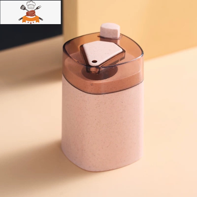 牙签盒创意自动弹出家用北欧ins按压式餐厅牙签桶便携牙签筒 敬平 麦[粉]无牙签