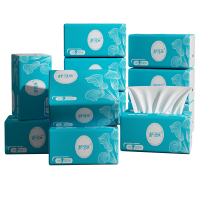 舒可乐 可湿水抽取式纸面巾4层75抽每包 原生木浆抽纸实惠装餐巾纸家庭装纸抽卫生纸家用母婴可用 4包装