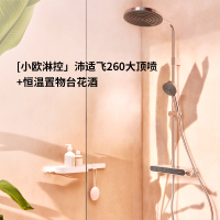 汉斯格雅hansgrohe小欧淋控沛适飞大顶喷置物台恒温淋浴花洒