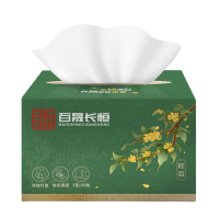 百晟长恒 BSCH-C14GS 3层90抽每盒 190mm*195mm 三盒/包 抽纸(计价单位:包)绿色