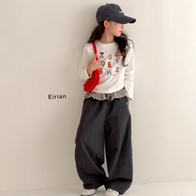 女童打底衫春秋款2026新款女大童韩系穿搭t潮儿童洋气长袖T恤