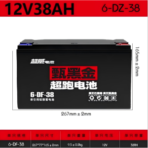 wdq-超威蓄电池(12V/38A,247*77*170)1个
