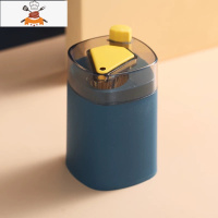 牙签盒创意自动弹出家用北欧ins按压式餐厅牙签桶便携牙签筒 敬平 蓝黄[无牙签]