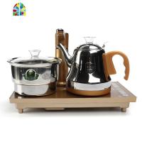 防烫全自动上水电热烧水壶自动加水茶具不锈钢智能家用电磁泡茶炉 FENGHOU 金色37×20全自动老金