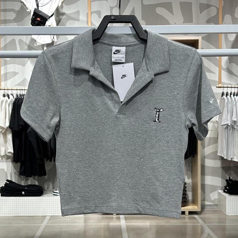 NIKE/耐克女装 新款运动服透气翻领POLO衫上衣 HJ6852-063 C