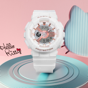 casio官方旗舰店卡西欧手表女BABY-G时尚防水运动潮流少女独角兽官方限量防震正品学生i日韩石英表女 BA-130