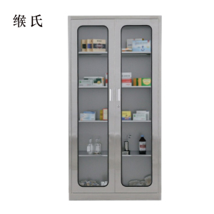 缑氏室文件柜不锈钢柜子储物柜资料柜档案柜带锁文件柜201通玻文件柜