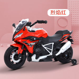 奇客电动车309儿童电动摩托车可坐人电瓶童车双电双驱越野车