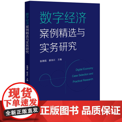2024新书 数字经济案例精选与实务研究 张朝霞 薛春江 主编 法律出版社
