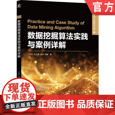 正版 数据挖掘算法实践与案例详解 丁兆云 沈大勇 徐伟 周鋆 9787111760696 机械工业出版社