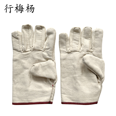 行梅杨 帆布手套 均码 双