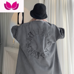 七斓美式短袖t恤男士夏季薄款潮牌冰丝感速干宽松体恤五分袖