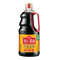 海天酱油 草菇老抽1.28L*2 一级老抽非转基因黄豆酱油 红烧上色老抽酱油