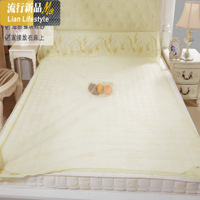 不锈钢支架蚊帐三开拉链有底无底蒙古包蚊帐1.5m1.8m床双人家用 三维工匠